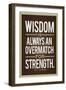 Phil Jackson Wisdom Quote-null-Framed Art Print