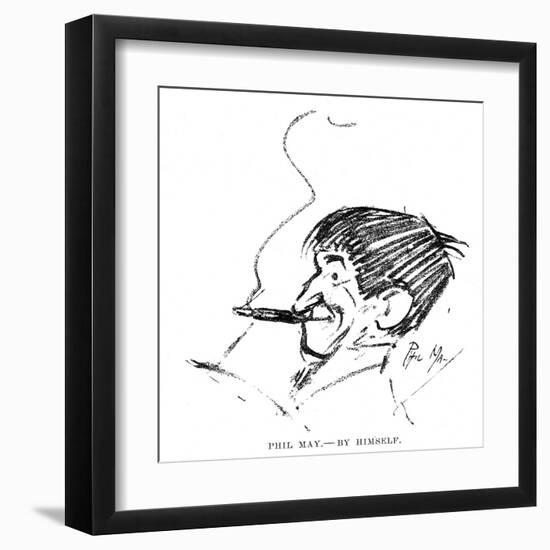 Phil May by Himself-null-Framed Art Print