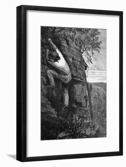 Phil Sheridan's New City Sports Company Woman in Lowcut Dress-null-Framed Art Print