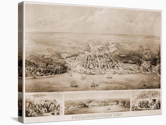 Philadelphia, 1702-null-Stretched Canvas