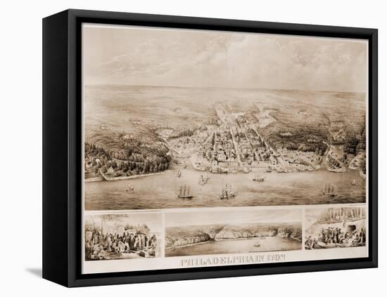 Philadelphia, 1702-null-Framed Stretched Canvas