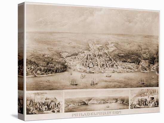 Philadelphia, 1702-null-Stretched Canvas