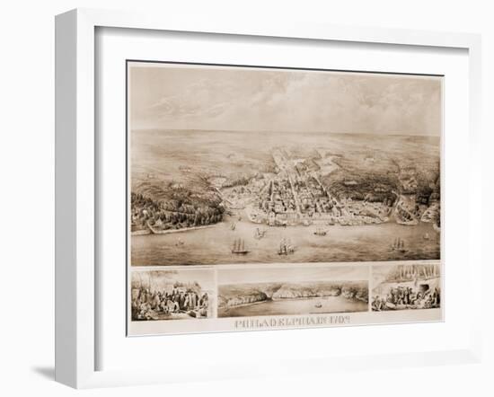 Philadelphia, 1702-null-Framed Giclee Print