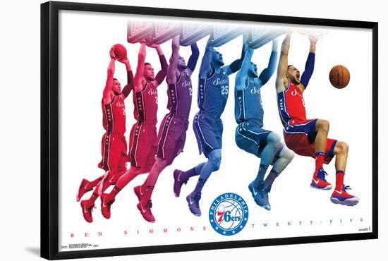 PHILADELPHIA 76ERS - B SIMMONS 18-null-Framed Poster