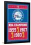 Philadelphia 76ers - Champions 2015-null-Framed Poster