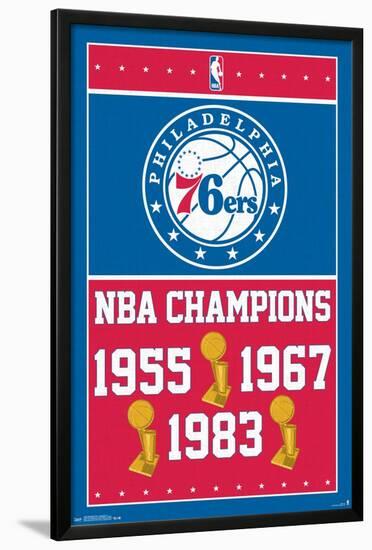 Philadelphia 76ers - Champions 2015-null-Lamina Framed Poster