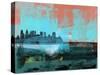Philadelphia Abstract Skyline I-Emma Moore-Stretched Canvas
