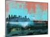 Philadelphia Abstract Skyline I-Emma Moore-Mounted Art Print