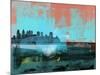 Philadelphia Abstract Skyline I-Emma Moore-Mounted Art Print