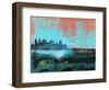 Philadelphia Abstract Skyline I-Emma Moore-Framed Art Print