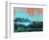 Philadelphia Abstract Skyline I-Emma Moore-Framed Art Print