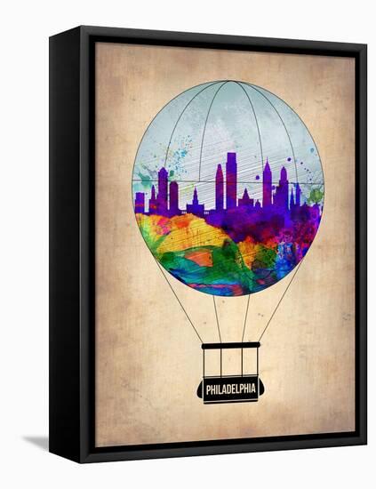 Philadelphia Air Balloon-NaxArt-Framed Stretched Canvas