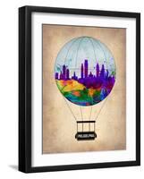 Philadelphia Air Balloon-NaxArt-Framed Art Print