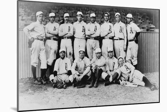 Philadelphia American League Baseball Team Photograph - Philadelphia, PA-Lantern Press-Mounted Art Print