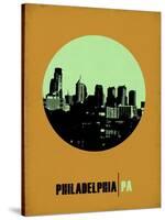 Philadelphia Circle Poster 1-NaxArt-Stretched Canvas