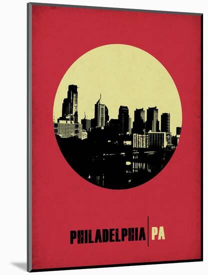 Philadelphia Circle Poster 2-NaxArt-Mounted Art Print