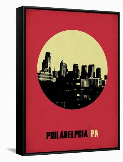 Philadelphia Circle Poster 2-NaxArt-Framed Stretched Canvas