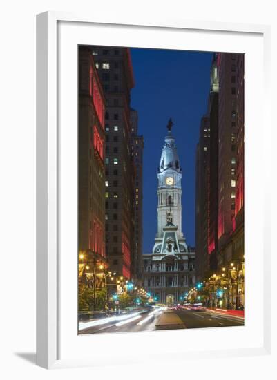 Philadelphia City Hall.-Jon Hicks-Framed Photographic Print