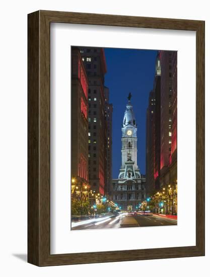 Philadelphia City Hall.-Jon Hicks-Framed Photographic Print