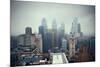 Philadelphia City Rooftop View with Urban Skyscrapers.-Songquan Deng-Mounted Photographic Print