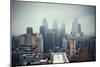 Philadelphia City Rooftop View with Urban Skyscrapers.-Songquan Deng-Mounted Photographic Print