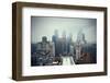 Philadelphia City Rooftop View with Urban Skyscrapers.-Songquan Deng-Framed Photographic Print