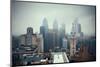 Philadelphia City Rooftop View with Urban Skyscrapers.-Songquan Deng-Mounted Photographic Print