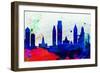 Philadelphia City Skyline-NaxArt-Framed Art Print