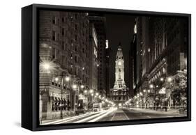 Philadelphia City-Philippe Hugonnard-Framed Stretched Canvas