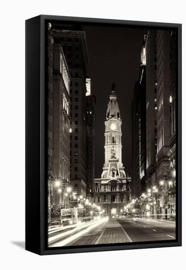 Philadelphia City-Philippe Hugonnard-Framed Stretched Canvas