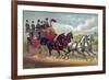 Philadelphia Coach Works-Currier & Ives-Framed Premium Giclee Print