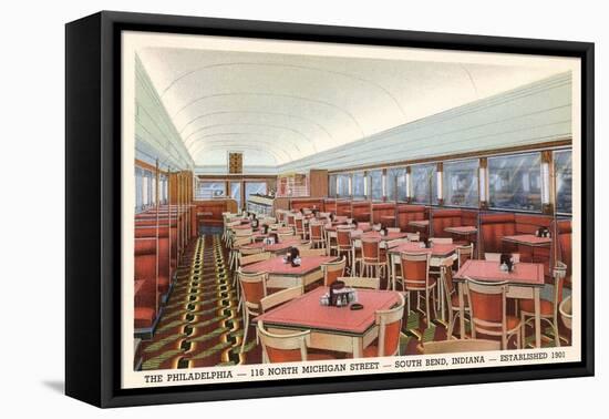 Philadelphia Diner, South Bend, Indiana-null-Framed Stretched Canvas