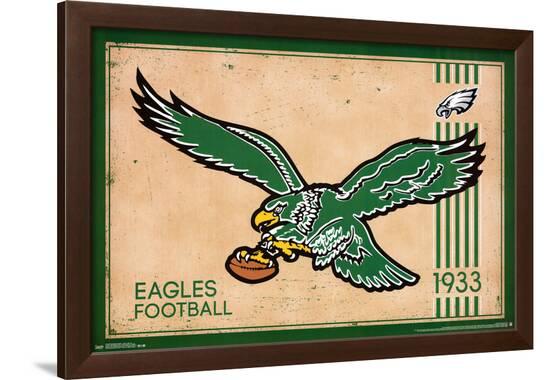 Philadelphia Eagles - Retro Logo 14--Framed Poster