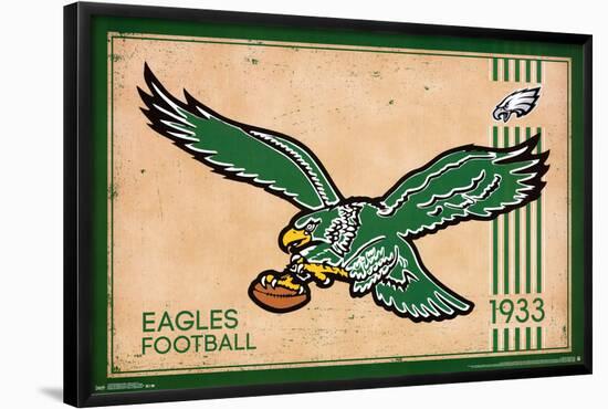 Philadelphia Eagles - Retro Logo 14-null-Framed Poster