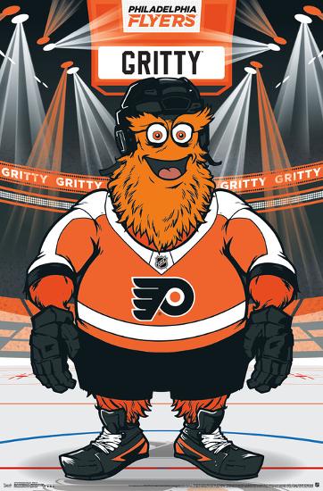 PHILADELPHIA FLYERS - GRITTY 19-null-Lamina Framed Poster