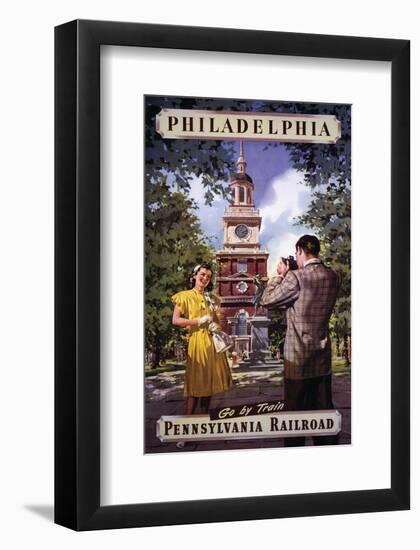 Philadelphia Go By Train-null-Framed Art Print