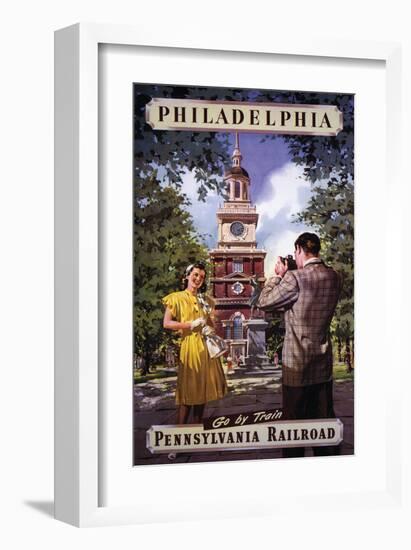 Philadelphia Go By Train-null-Framed Art Print