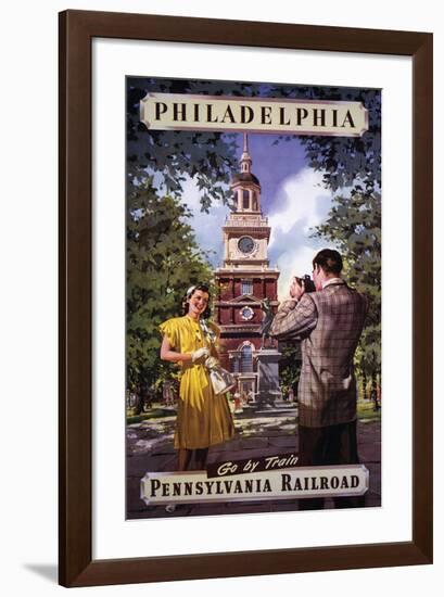 Philadelphia Go By Train-null-Framed Art Print