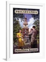 Philadelphia Go By Train-null-Framed Art Print