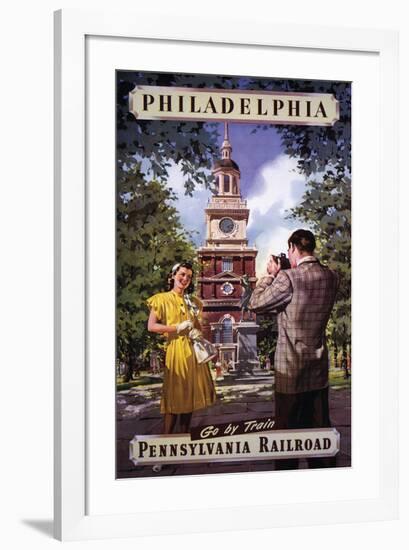 Philadelphia Go By Train-null-Framed Art Print