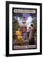 Philadelphia Go By Train-null-Framed Art Print