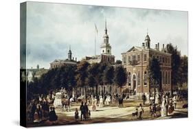 Philadelphia in 1858-Ferdinand Reichardt-Stretched Canvas