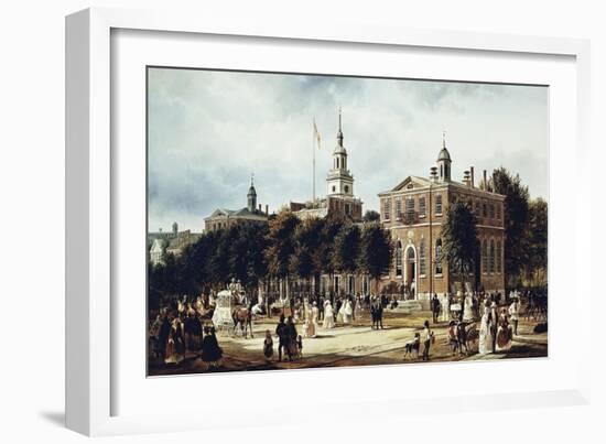 Philadelphia in 1858-Ferdinand Reichardt-Framed Giclee Print