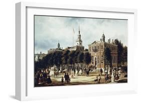 Philadelphia in 1858-Ferdinand Reichardt-Framed Giclee Print