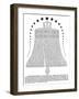 Philadelphia: Liberty Bell-null-Framed Giclee Print