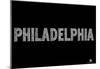 Philadelphia Neighborhoods Text Poster-null-Mounted Poster