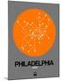 Philadelphia Orange Subway Map-NaxArt-Mounted Art Print