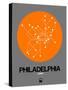 Philadelphia Orange Subway Map-NaxArt-Stretched Canvas