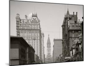 Philadelphia, Pa., Broad St., North from Spruce St.-null-Mounted Photo