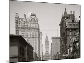 Philadelphia, Pa., Broad St., North from Spruce St.-null-Mounted Photo